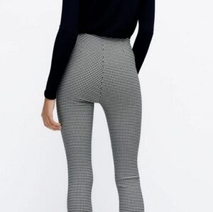 Zara Black and White Gingham Pants